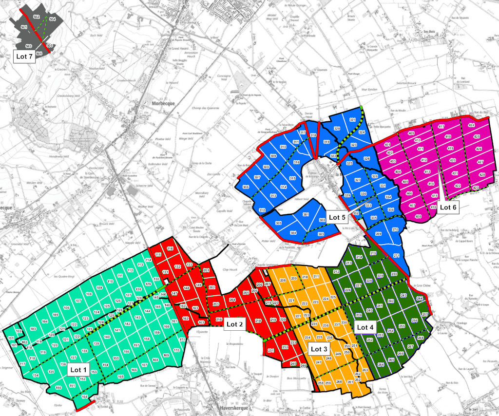 Carte de la Forêt Domaniale de Nieppe